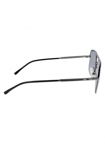 Men's Full Rim Metal Modified Rectangle Sunglasses - Lens Size: 59 mm