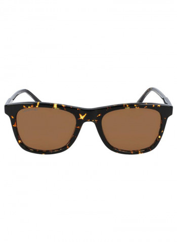 Men's Full Rimmed Modified Rectangular Frame Sunglasses - Lens Size: 53 mm