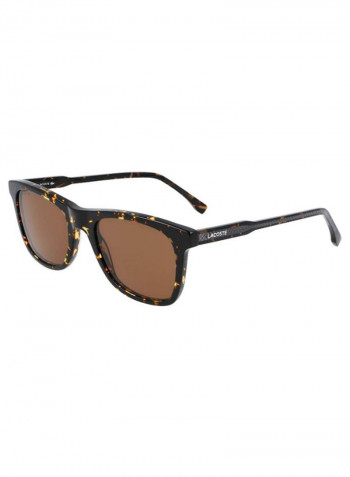Men's Full Rimmed Modified Rectangular Frame Sunglasses - Lens Size: 53 mm
