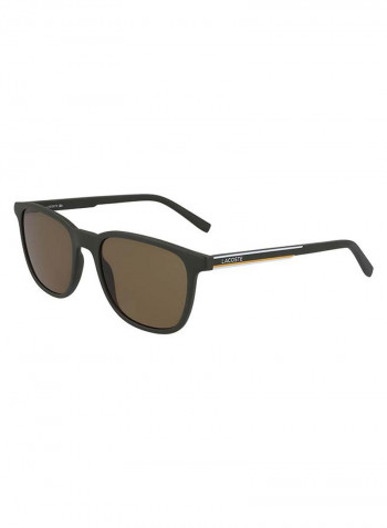 Men's Full Rimmed Modified Rectangular Frame Sunglasses - Lens Size: 53 mm