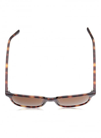 Men's Full Rimmed Modified Rectangular Frame Sunglasses - Lens Size: 53 mm