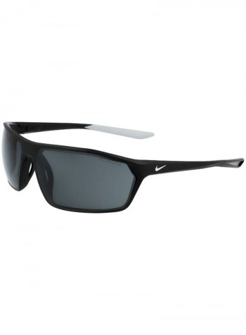 Men's Clash Full Rimmed Modified Rectangular Frame Sunglasses