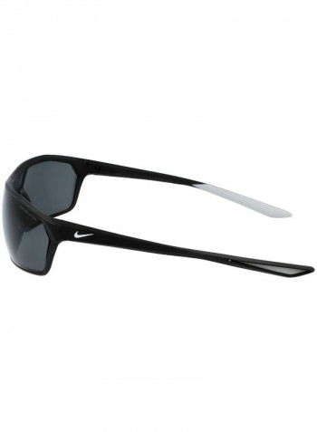 Men's Clash Full Rimmed Modified Rectangular Frame Sunglasses