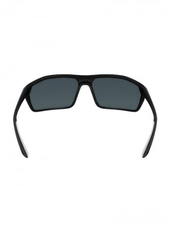 Men's Clash Full Rimmed Modified Rectangular Frame Sunglasses