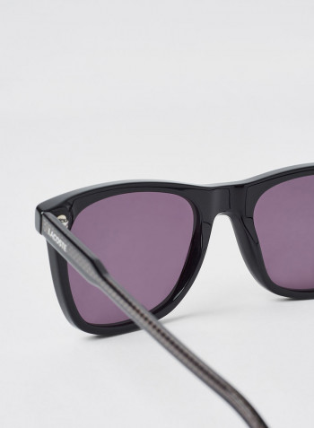 Men's Full Rimmed Modified Rectangular Frame Sunglasses - Lens Size: 53 mm