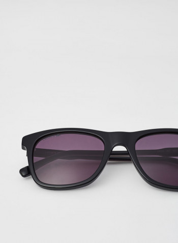 Men's Full Rimmed Modified Rectangular Frame Sunglasses - Lens Size: 53 mm