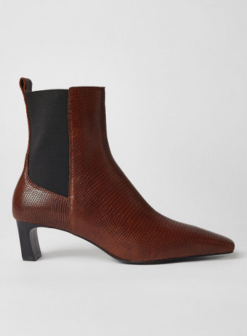 Agua Ankle Boots Cognac