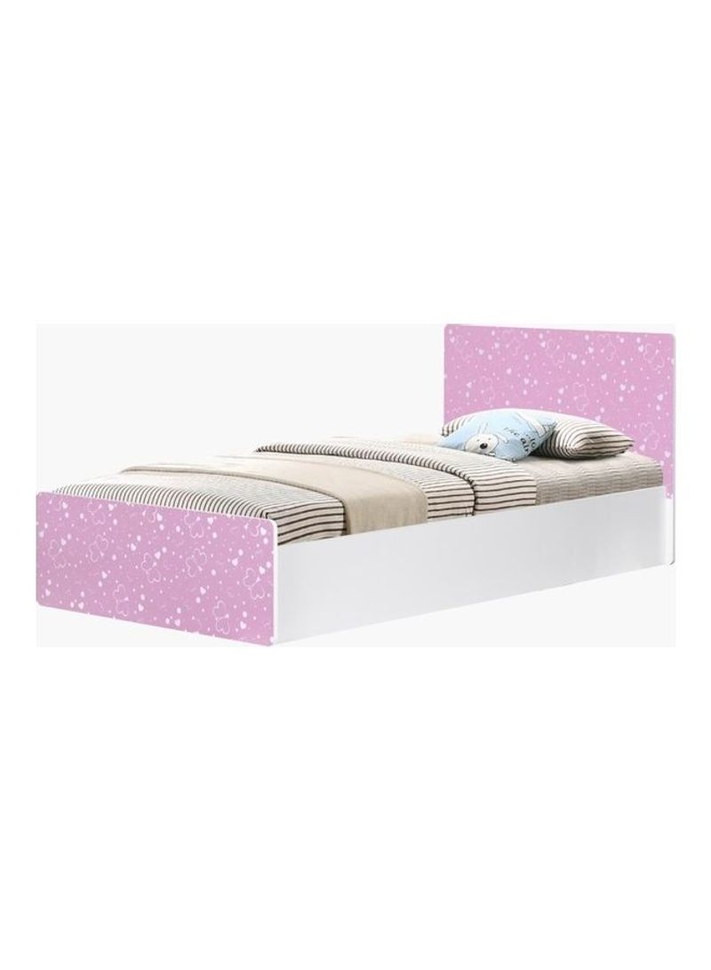 Vanilla Butterfly Single Bed Pink/White 194x100x80cm