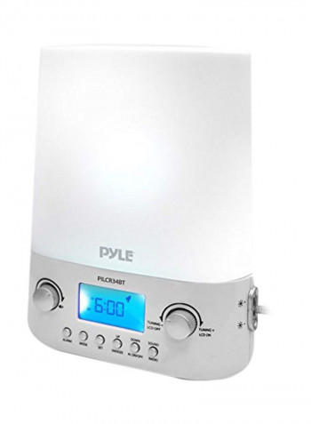 Bluetooth Radio Alarm Clock PILCR34BT White/Grey
