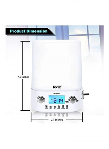 Bluetooth Radio Alarm Clock PILCR34BT White/Grey