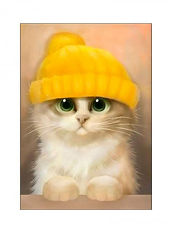 Cute Kitten Art Kit Yellow/White