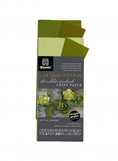 Double Sided Crepe Paper Green/Beige