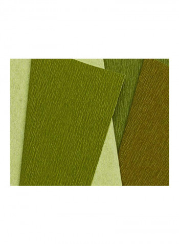 Double Sided Crepe Paper Green/Beige