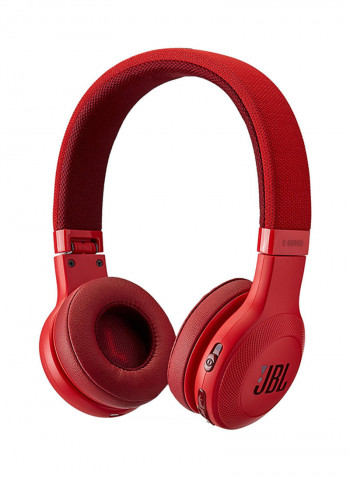 On-Ear Bluetooth Headphones With Mic Red