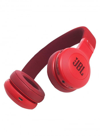 On-Ear Bluetooth Headphones With Mic Red