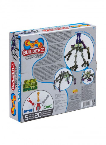 65-Piece Creepy Glow Creatures Moving Building System 0Z14003