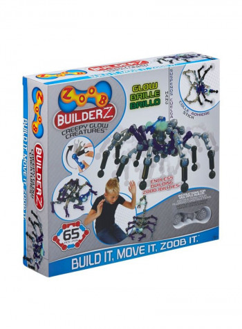 65-Piece Creepy Glow Creatures Moving Building System 0Z14003
