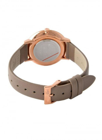 Women's Moon Leather Analog Watch 2001039