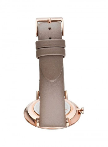 Women's Moon Leather Analog Watch 2001039