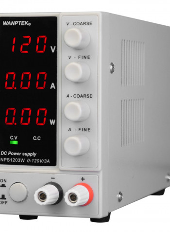 Adjustable Mini DC Power Supply Unit With LED Display White 29.00 X 10.50 X 18.00cm