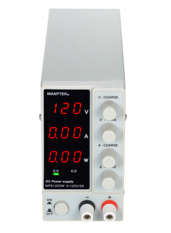 Adjustable Mini DC Power Supply Unit With LED Display White 29.00 X 10.50 X 18.00cm