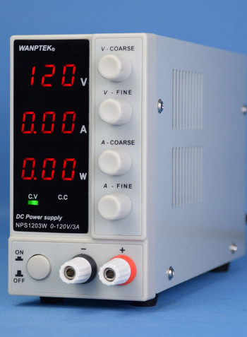 Adjustable Mini DC Power Supply Unit With LED Display White 29.00 X 10.50 X 18.00cm