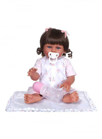Reborn Lifelike Doll Set with Outfit 43.3x15x24.5cm