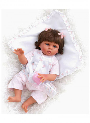 Reborn Lifelike Doll Set with Outfit 43.3x15x24.5cm