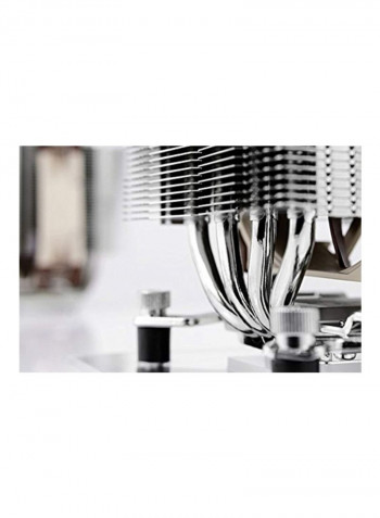 Premium Replacement CPU Cooler System Silver/Brown