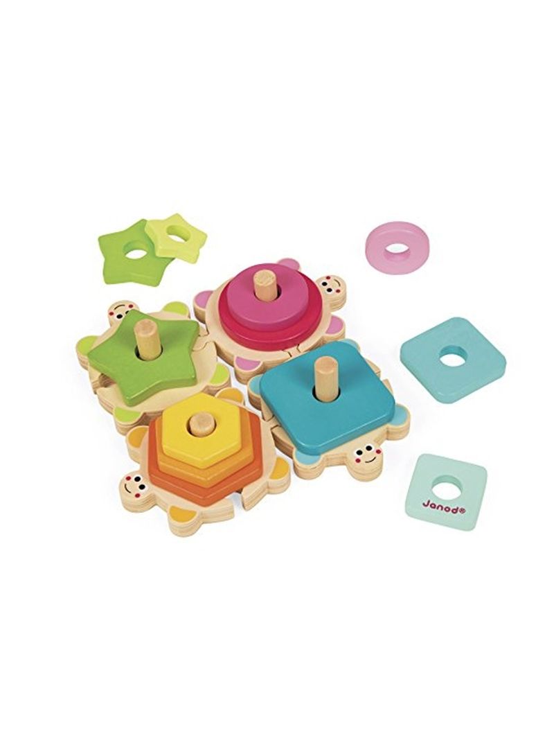 12-Piece Stack And Link Turtle Set J05337