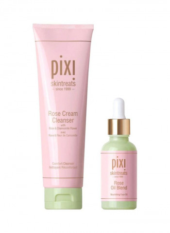 مجموعة مكونة من منظف الورد الكريمي ومزيج زيت الورد Rose Cream Cleanser 135ml, Rose Oil Blend 30ml
