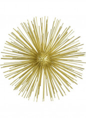 European Style Spike Thorn Ball Ornament Golden 10cm