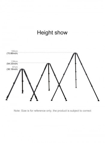 PU3029 4-Section Tripod Mount For DSLR/SLR Cameras Black