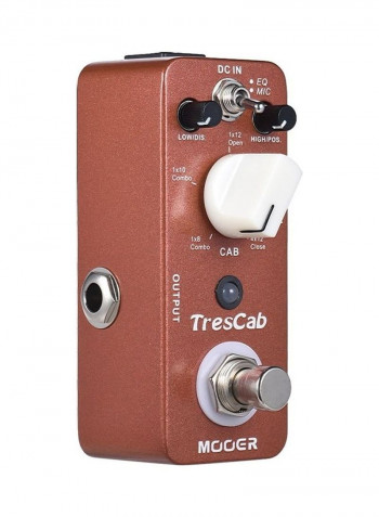 TresCab Cabinet Simulated Guitar Effect Pedal