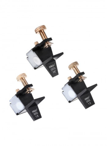 3-Piece Dovetail Saw Guide Set Black/Gold