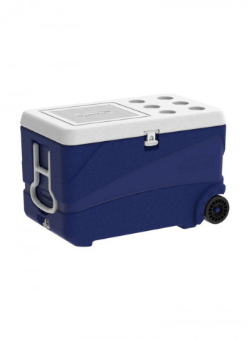 Keep Cold Deluxe Icebox With Wheels Blue 75 x 47 x 47centimeter