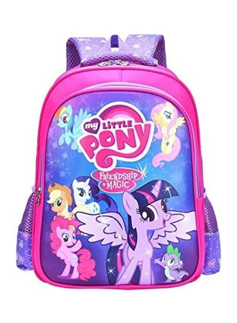 Little Pony Waterproof School Backpack Purple/Pink