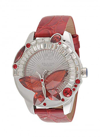 Women's Leather Analog Wrist Watch 15-3260LSS SWR
