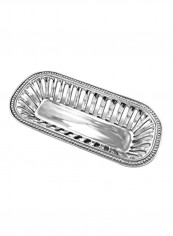 Bread Serving Basket Silver 15x7.25x2.75inch reviews Bread Serving Basket Silver 15x7.25x2.75inch
