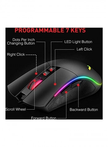 Mechanical Keyboard Mouse Headset Set