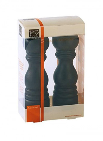 2-Piece Paris U'Select Salt And Pepper Mill Set Chocolate 7inch