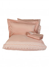 6-Piece Eki̇n Ecolarge Duvet Cover Set Cotton Powder Double