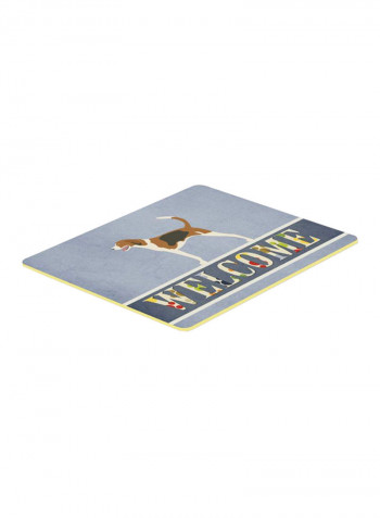 American Foxhound Welcome Kitchen Mat Multicolour 24 x 24inch