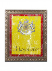 Cannabis Cigarettes Framed Wall Art Yellow/Red 11 x 14inch