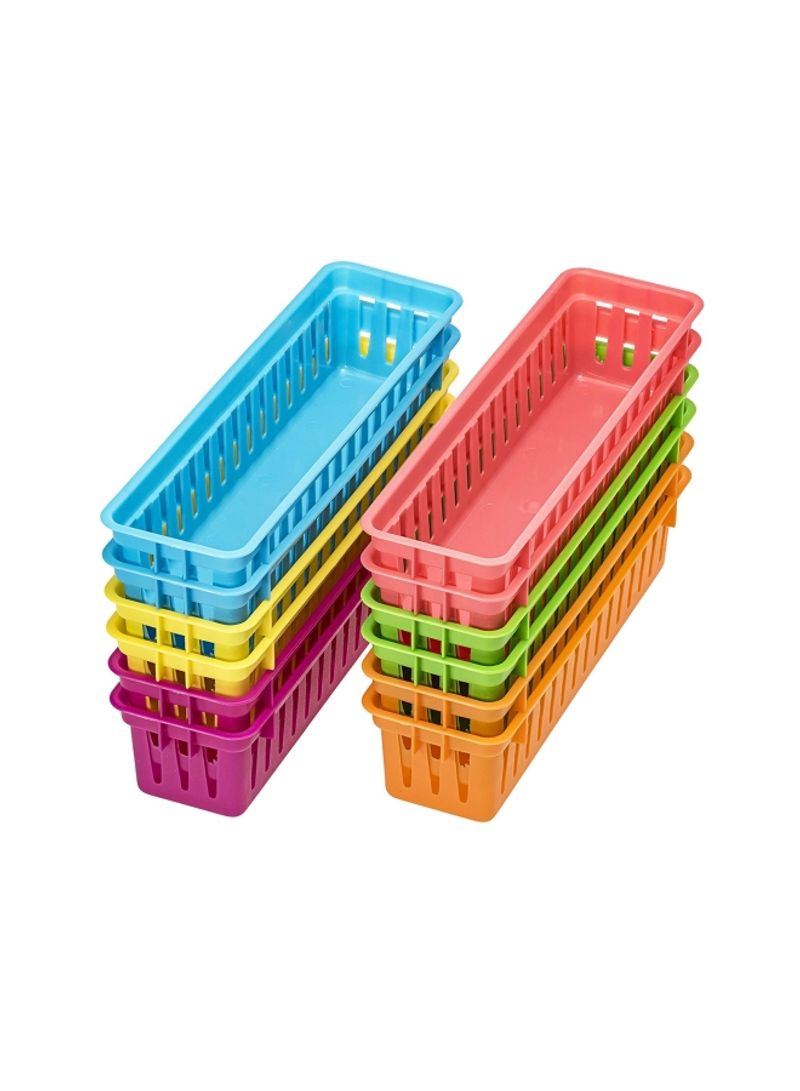 12-Piece Organizer Basket Multicolour