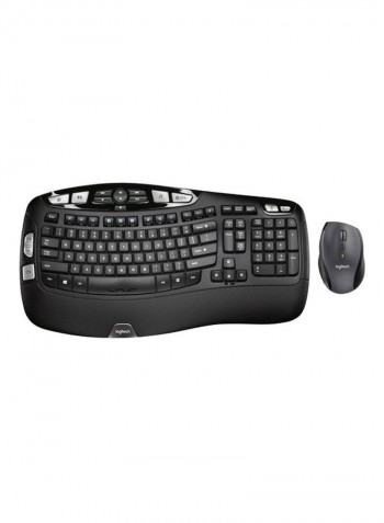 Wireless Keyboard And Optical Mouse Black