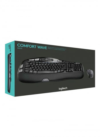 Wireless Keyboard And Optical Mouse Black