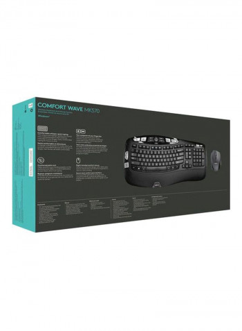 Wireless Keyboard And Optical Mouse Black