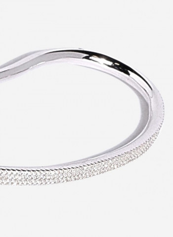 925 Sterling Silver Bangle With Zirconium