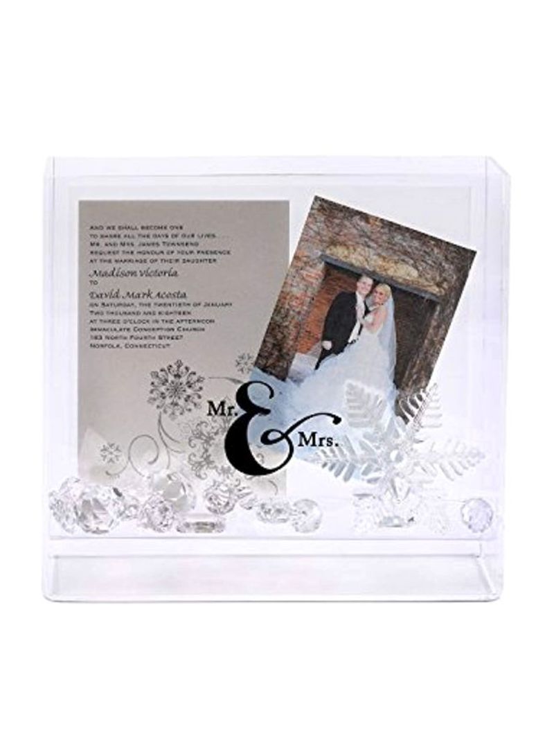 Wedding Box Frame White 10.37x9.67x2.37inch